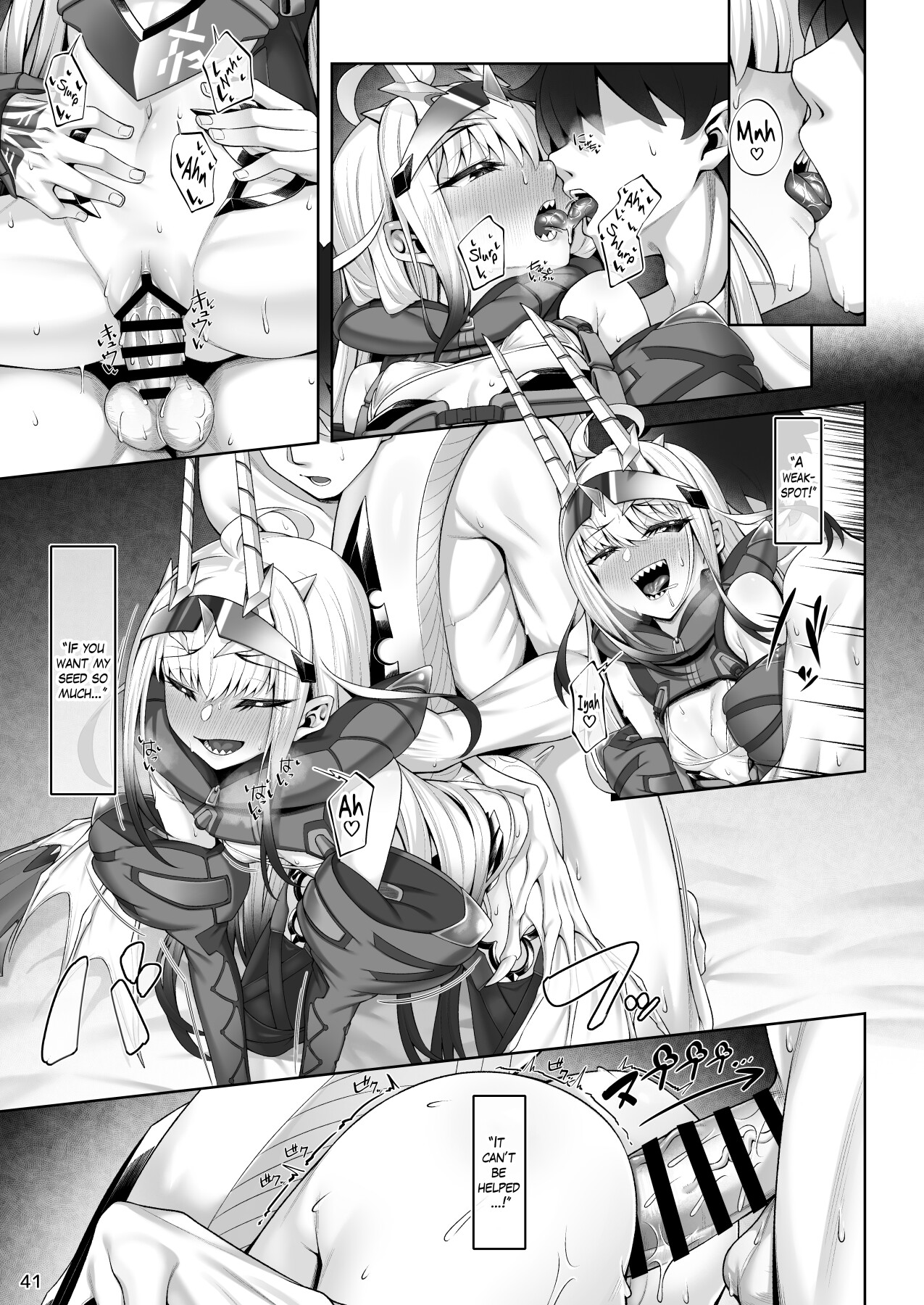 Hentai Manga Comic-Doing all kinds of lewd things with Melusine in her swimsuit-Read-41